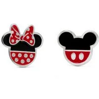 DISNEY Jewelry Ohrstecker-Set Ohrringe Mickey & Minnie Maus (Set)