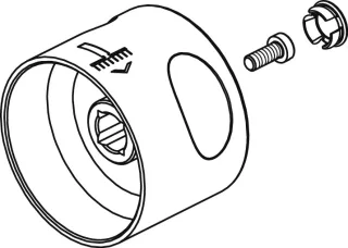 Ideal Standard Umschaltung, für Brause-System, Chrom B961213AA