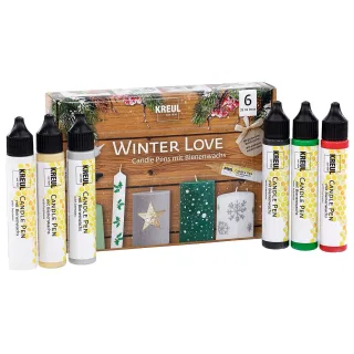 Kreul "Winter Love" Candle Pens, 6x 29 ml