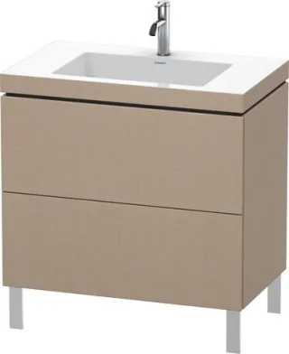 Duravit L-Cube c-bonded Set bodenstehend Leinen Matt 800x480x698 mm - LC6937O7575 LC6937O7575