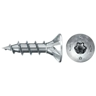 Fischer Spanplattenschraube 4,0x16 PowerFast FPF II CTF BC, Senkkopf, Innenstern TX, Vollgewinde - 670147