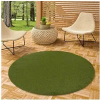 Snapstyle Rasenteppich Luxus Kunstrasen Rasenteppich Chelsea Rund, Rund, Höhe: 30 mm