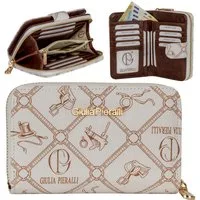 Giulia Pieralli Geldbörse Damen Geldbörse Portemonnaie Giulia Pieralli Kunstleder Geschenkbox, Damen Geldbörse klappbar mit Reißverschluss Portemonnaie Geldbeutel
