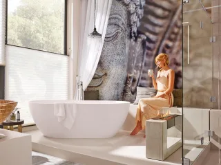 Riho freistehende Badewanne Bilbao 170x80x55,5 weiß matt, (alte Nummer: BS10005), B118001105 B118001105