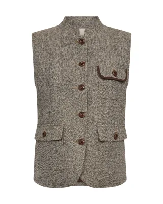 MOS MOSH - MMAbigail Utah Vest dark camel - Gr. - S
