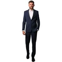 Hirschthal Anzug Herren Business Anzug Slim-Fit (Anzughose & Sakko 2 -tlg. Anzug Set) im eleganten Look