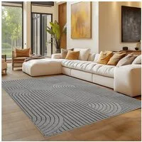 Carpettex Designteppich Einfarbig Boucle Loop, Rechteckig, Höhe: 7 mm, Teppich Wohnzimmer, Schlafzimmer, Gästezimmer