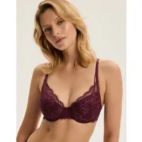 ESOTIQ Push-up-BH Push-up-BH Cloe, glatte Cups, florale Spitze