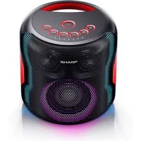 Sharp PS921BK Party-Lautsprecher (Bluetooth, LED Beleuchtung, IPX5 geschützt, 14h Akku)