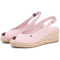 Tommy Hilfiger MID WEDGE ESPAD SLINGBACK SPECK Keilsandalette Sommerschuh, Riemchensandale mit verstellbarem Riemchen