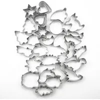 relaxdays Ausstechform Ausstechformen 36er Set, Edelstahl, (36-St)
