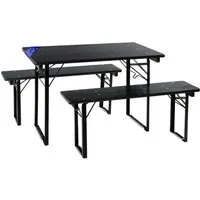 Stagecaptain Bierzeltgarnitur BBEU-110 Hirschgarten Bierzeltgarnitur für 110 cm, (3-tlg)