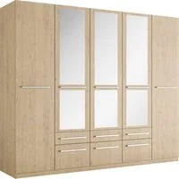 priess Kleiderschrank Schrank Garderobe Wäscheschrank Barcelona in 5 Breiten viel Stauraum, geräumige Schubkästen, mit Spiegel, MADE IN GERMANY