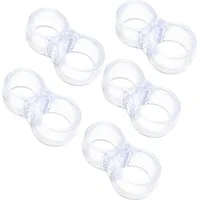 Türstopper Silikonpuffer Transparent Wandschutz Türklinke (5 St), für Fensterklinke, Türklinke, Balkontür Klinke