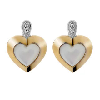 Orphelia 'Debby' Ohrstecker für Damen, 925 Sterlingsilber, Silber/Gold ZO-7289/G