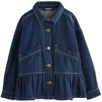 Next Jeansjacke Jeansjacke mit Schößchensaum (1-St)