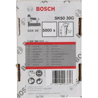 Bosch Senkkopf-Stift SK50 16G, Drahtmaß 1,2 mm, verzinkt - 2608200514