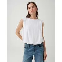 OPUS Shirttop mit soften Fall Moderne O-Form mit entspanntem Charakter
