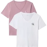 Calvin Klein Jeans T-Shirt MONOLOGO VNK 2PACK TEE (Packung, 2-tlg., 2er-Pack), Logoschriftzug