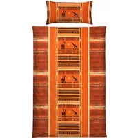 Erwin Müller Bettwäsche Bettwäsche, Baumwolle, Edelflanell Motiv: Afrika/Tiermotive