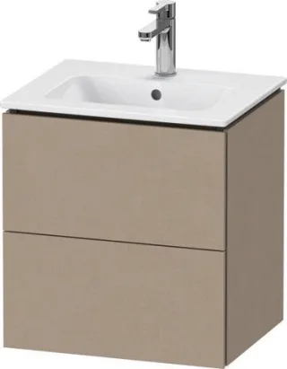 Duravit L-Cube Waschtischunterbau wandhängend Leinen Matt 520x421x550 mm - LC621807575 LC621807575