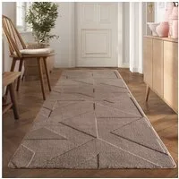 Teppium Teppich Geometrisches Design, Rechteckig, Höhe: 20 mm, Kurzflor Teppich Geometrisch Design Anti-Rutsch Rückseite Waschbar