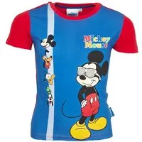 Disney Print-Shirt Disney Mickey Maus Kinder Jungen T-Shirt kurzarm Shirt 100% Baumwolle, Gr. 92 bis 116