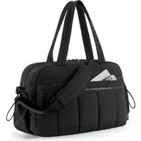ibettertec Reisetasche Puffer Reisetasche, Sporttasche Damen 24L Weekender Wickeltasche (Wasserabweisend Travel Bag Handgepäck Gym Bag Kliniktasche Geburt Krankenhaustasche Mit PVC Nasse Tasche Für Fitness)
