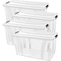 Siena Home Aufbewahrungsbox Anzio (Set, 4 St), Kunststoff, 100% recyclebar