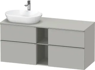 Duravit D-Neo Konsolenwaschtischunterbau wandhängend Betongrau Matt 1400x550x664 mm - DE4970L7007000 DE4970L70070000