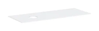 Hansgrohe Xevolos E Konsole 1370/550 mit Ausschnitt links für Aufsatzwaschtisch ohne Hahnloch, Mattw 54333700