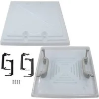 MPK Dachfenster MPK Ersatzhaube Dachluke 40 x 40 cm Modell 42 / 420 grau, Caravan, Wohnwagen, Wohnmobil, Boot