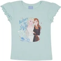 ONOMATO! T-Shirt Frozen - Die Eiskönigin Mädchen T-Shirt Shirt Top Oberteil Elsa Anna