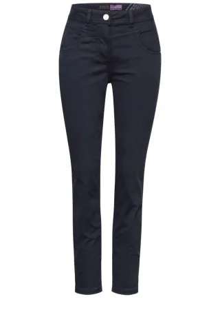 Cecil - Hose im Slim Fit blau - Gr. - 28