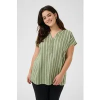 KAFFE Curve Kurzarmbluse Bluse ärmellos KCsida Große Größen