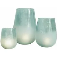 Mirabeau Windlicht Windlicht 3er Set Miristelle blau (3er Set, 3er Set)