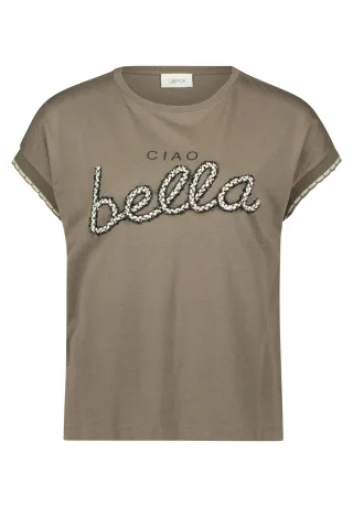 CARTOON - Casual-Shirt Patch Khaki/Black - Gr. - 46