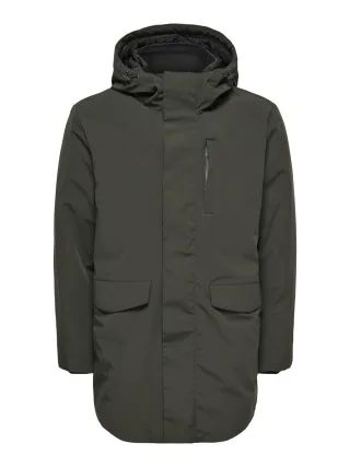 only & sons - Funktionaler Parka grau - Gr. - M
