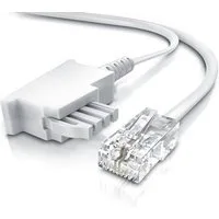 CSL Telefonkabel, TAE-F, RJ-45 (Ethernet) (5000 cm), Telefonkabel / Anschlusskabel Router an Telefondose Routerkabel - 50m