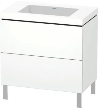 Duravit L-Cube c-bonded Set bodenstehend Weiß 800x480x698 mm - LC6937N8484 LC6937N8484