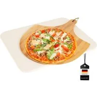 bremermann Pizzastein Pizzastein-Set 2tlg // Pizzastein inkl. Pizzaheber // ca. 30 x 38 cm, Cordierit, (1-St), inkl. Pizzaschaufel