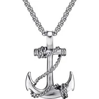 Firetti Kette mit Anhänger Schmuck Geschenk Edelstahl Halsschmuck Halskette Venezianerkette Anker