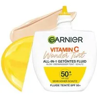 GARNIER Getönte Gesichtscreme Vitamin C Wonder Tint All-In-1 Getöntes Fluid LSF 50+