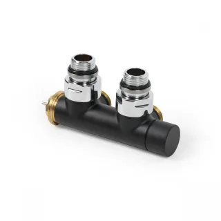 Terma Thermostat-Verbundeckventil 50mm CYLINDER GZ 1/2"-GZ 24-19 rechts; Schwarz Matt, TGZTCM002, TGZTCM002