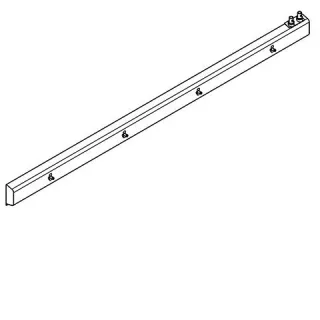 KWC Aquarotter Armatureneinheit, Edst., W.-Mont., 4 Waschplätze, 2800 mm, Wasser ob. re, 2030072018 2030072018