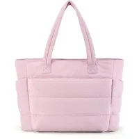 Toomoke Schultertasche Umhängetasche Handtasche gesteppte Tragetasche Messenger Laptop Tasche (Damen Puffer Tote Bag, Geräumige 20L Arbeitstasche für 15,6" Laptop), Wasserdichte Handtasche für Büro & Reisen