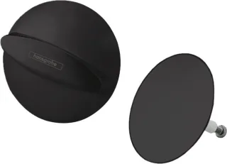 Hansgrohe Ab-u.Überlaufgarnitur Flexaplus F-Set (Griff u.Stopfen) mattschwarz, 58185670 58185670