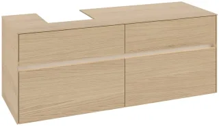 Villeroy & Boch Waschtischunterschrank Collaro C101B0 1400x548x500mm mit Beleuchtung Nordic Oak C101B0VJ