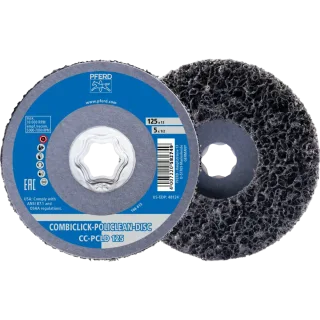 PFERD TOOLS COMBICLICK POLICLEAN PCLD Reinigungsvlies Ø 125x13 mm für grobe Reinigungsarbeiten - 44692274