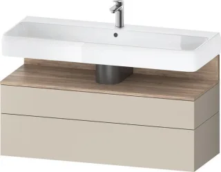 Duravit Qatego Waschtischunterbau wandhängend Taupe Supermatt 1190x470x590 mm - QA4396055830010 QA4396055830010